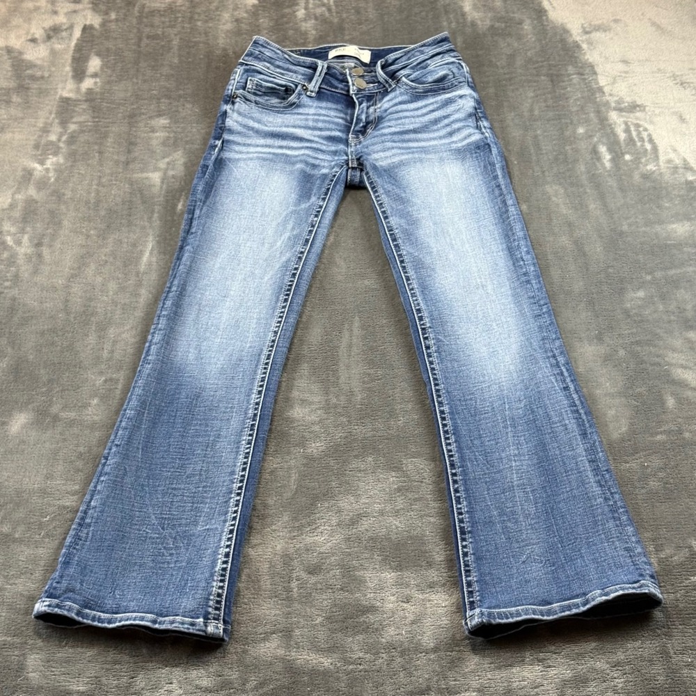 BKE Stella Slim Fit Low Rise Bootcut Jeans Blue 24x29